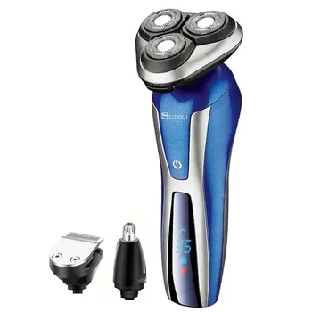 

3in1 waterproof electric shaver rechargeable electric razor beard cleaning shaver facial shaving machine for men body shaver