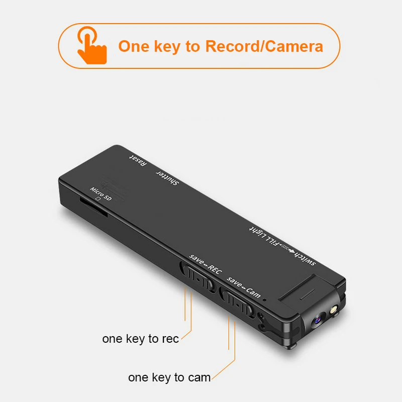 Микро цифровой аудио рекордер с мини-камерой 2 миллиона пикселей Видео Диктофон записывающее устройство поддержка tf-карты