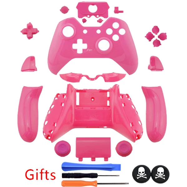 Best Offers Customized Pink Plastic Polishing Full Housing Shell Cover With 3.5 mm Headsets Jack Version for XBOX ONE Wireless Controller