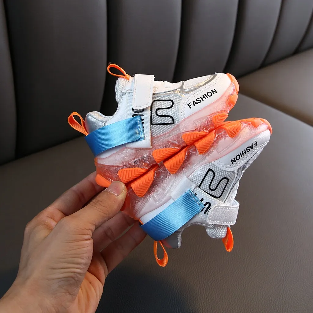 

Toddler Children Boys Kids Shoes For Girl Baby Girl Letter Kids Sneakers Casual Sport Run Light Led Shoes Kids Trainers 2019