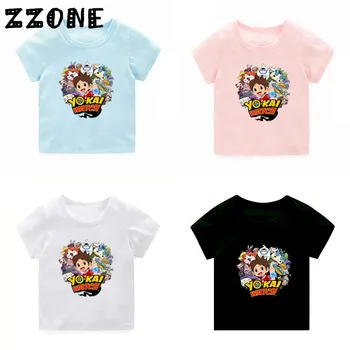 

Children Cartoon Print Yo Kai Watch T-shirts Kids Summer Funny Short Sleeve Tshirt Boys/Girls Tops Baby Clothes,5137L
