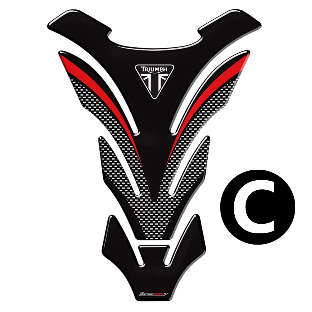 For Triumph 675R Tiger 800 XC Speed Triple Tankpad 3D Motorcycle Tank Pad Protector Decal Stickers