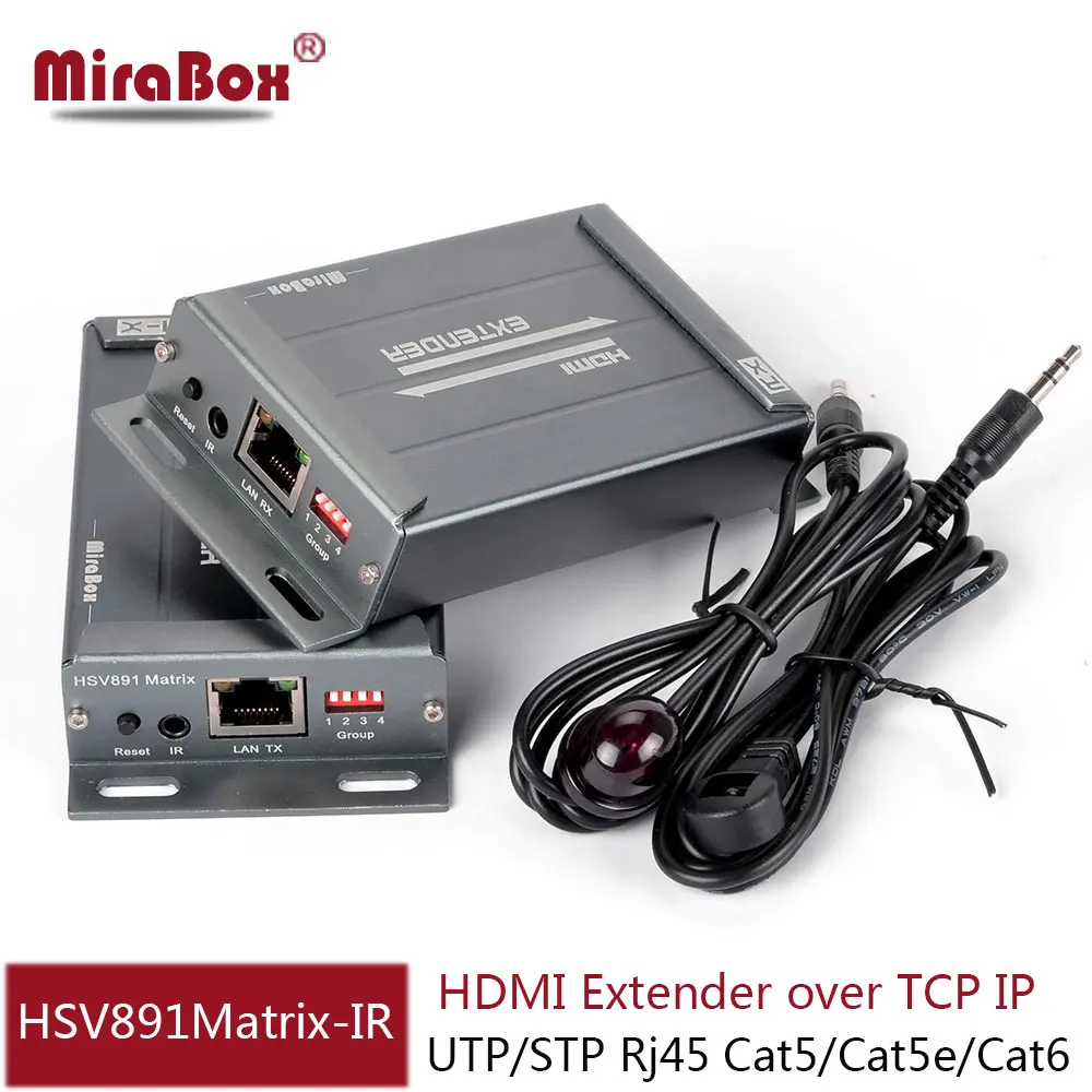 

MiraBox HDMI Matrix Extender 120m Support Full HD 1080p Over IP/Cat5/Cat5e/Cat6/Cat6e/rj45/ HDMI Splitter Matrix NxN HDMI Matrix