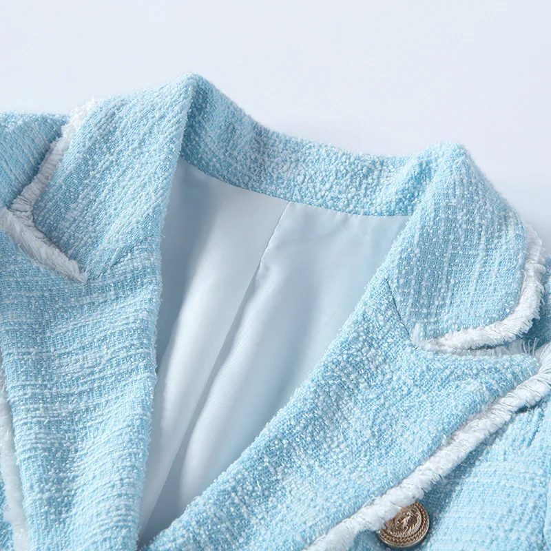 Jacket woman office 2018 Autunm Winter runaway designers Slim blazers for women Elegant Long sleeve double breasted blazer women Jacket woman office 2018 Autunm Winter runaway designers Slim blazers for women Elegant Long sleeve double breasted blazer women