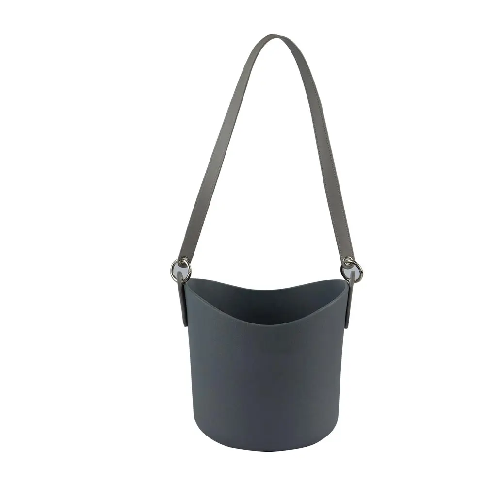 Лаконичная кожаная ручка для ремня, металлическое кольцо, Круглые Капли для классической мини-сумки, квадратная сумка, городской шик, женская сумка