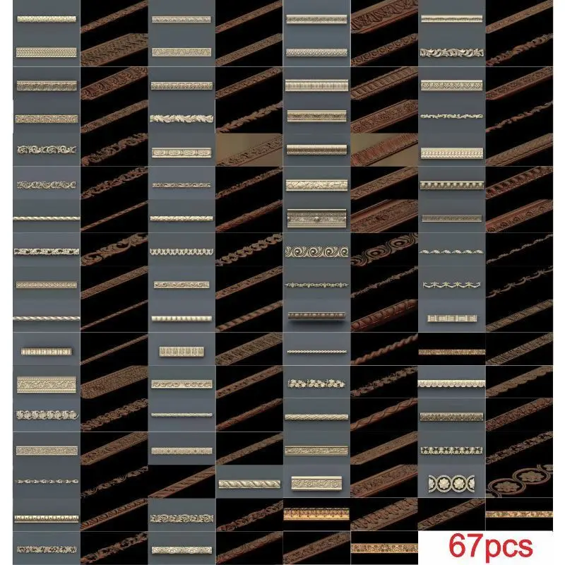 67pcs/set Decor horizontal 3d model STL relief for cnc STL format 3d model for cnc stl relief artcam vectric aspire 67pcs/set Decor horizontal 3d model STL relief for cnc STL format 3d model for cnc stl relief artcam vectric aspire