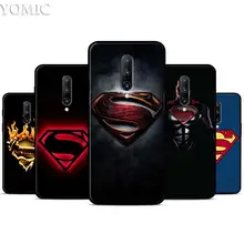Marvel superman Logo Silicone Case for Oneplus 7 7Pro 5T 6 6T Black Soft Case for Oneplus 7 7 Pro TPU Phone Cover