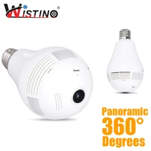960 P Беспроводной Панорамный IP VR Камеры Лампочки Wi-Fi Wistino Рыбий Наблюдения 360 градусов ВИДЕОНАБЛЮДЕНИЯ Главная Безопасность Бесплатная доставка