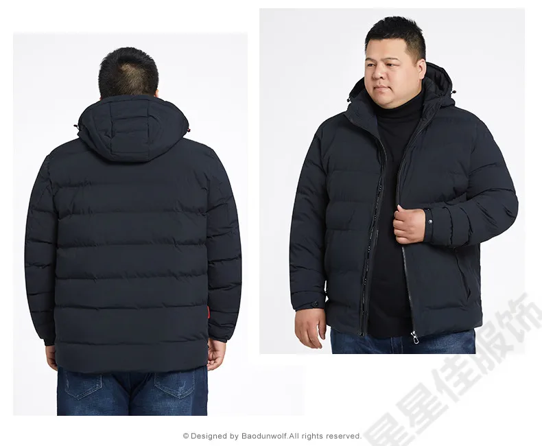 10XL 8XL 6XL новая зимняя куртка для мужчин-20 градусов утолщенная Теплая мужская парка пальто с капюшоном флисовые мужские куртки верхняя одежда Jaqueta Masculina
