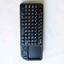 Мини 2,4G Беспроводная клавиатура сенсорная панель с подсветкой для Smart tv для samsung LG Panasonic Android tv box PC ноутбук HTPC
