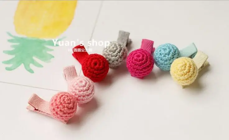 cotton lollipop hair clip1