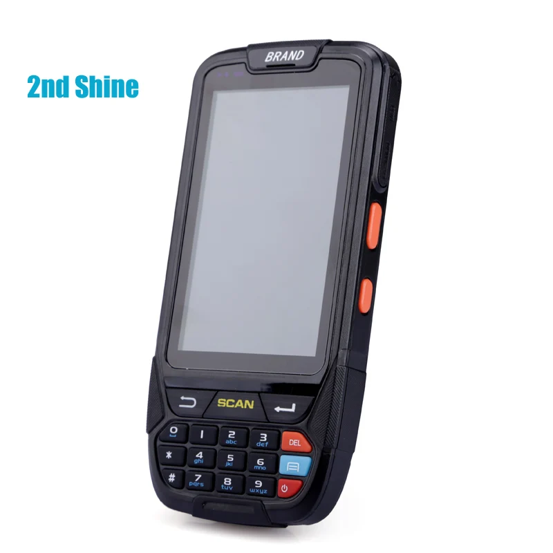 الروبوت المحمولة 1D 2D الباركود ماسحة PDA مع 4.0 بوصة عرض 8MP كاميرا 2 GB الذاكرة و 16G ROM