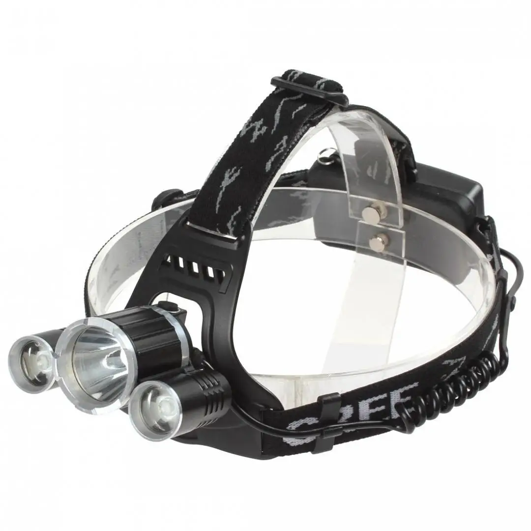 

90 Degree Rotatable Super Bright 1200LM XM-L T6 + 2 x R5 LED Rechargeable Headlamp with Charger for Outdoor Fishing