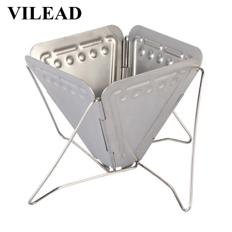 

VILEAD Coffee Maker Rack Filter Holder Stainless Steel Camping Portable Funnel Folding Outdoor Cookware Picnic Coffee Maker