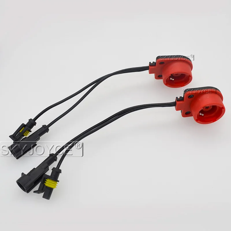 SKYJOYCE 10-50PCS Adapter for hid Xenon bulb D2S D2C D2R D4S AMP Socket Converter Cable Xenon Harness Wire HID Bulb Base Adaptor (9)