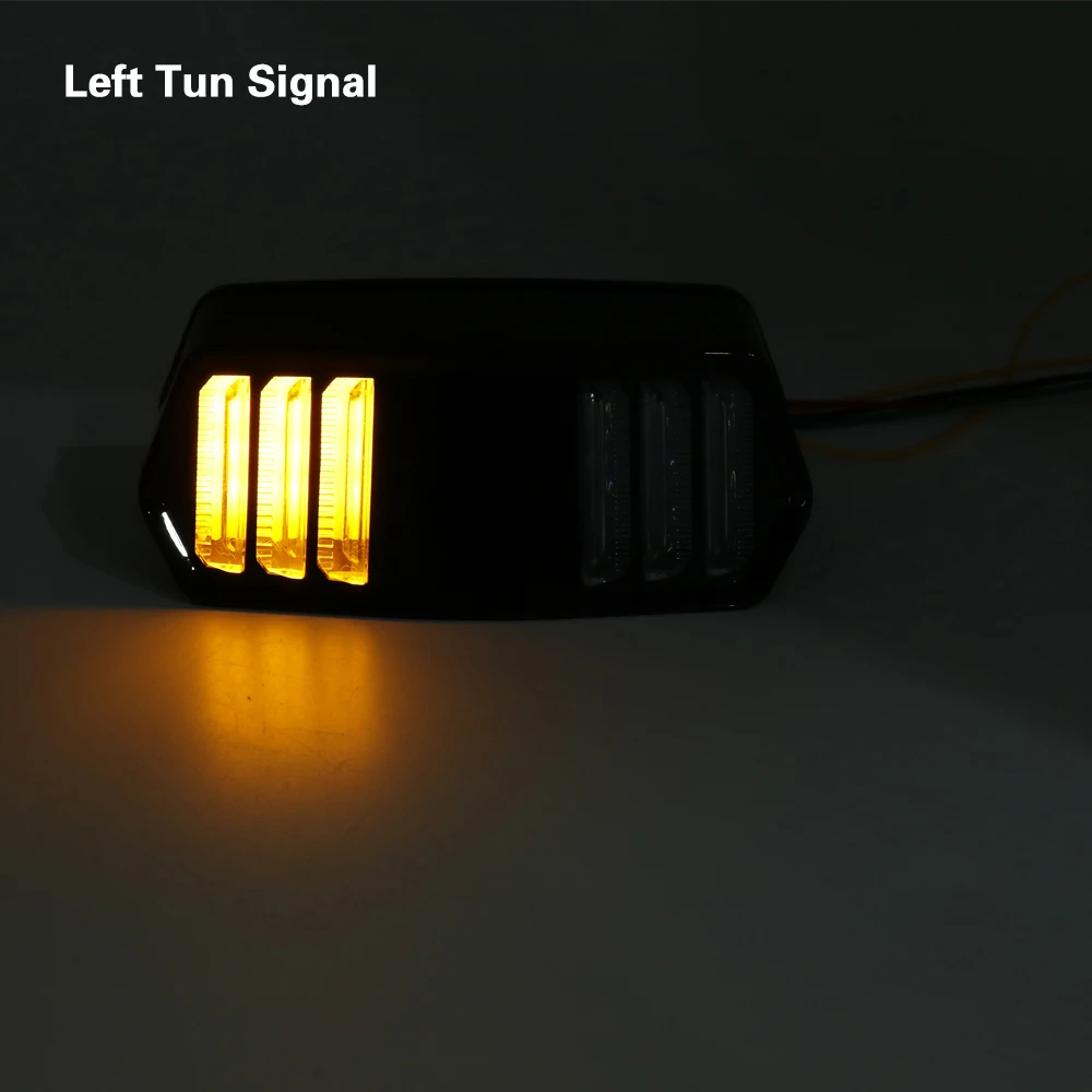Motorcycle LED Brake Stop Signal Tail Light Street Bike Rear Indicator Turn Signal Light for Honda MSX125 CBR650F CTX700 700N (19)