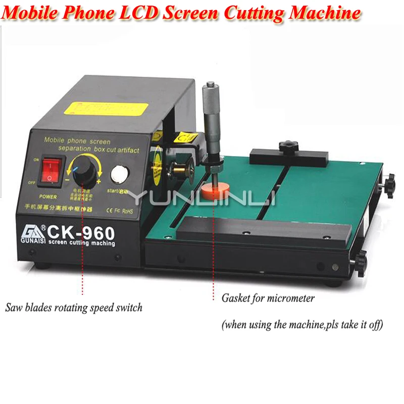 

Mobile Phone LCD Screen Cutting Machine Screen Dismantling Machine For Smartphone and Pad Repair Refurbished Tool CK-960