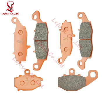 

3 Pairs Motorcycle Parts Front Rear Brake Pads For Kawasaki ER-6F ER-6N 06-16 ZRX400 96 KLE650 07-14 Z750 05-07 ZR750 96-98