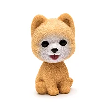 Качающаяся голова орнамент с изображением собак Смола милый кивком украшение подарок для интерьера автомобиля дома комнаты TD326