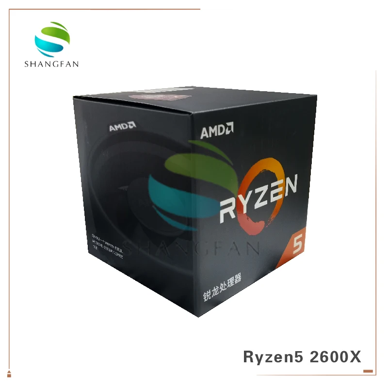 Процессор AMD Ryzen5 2600X R5 3 6 ГГц шесть ядер двенадцать потоков 95 Вт процессор YD260XBCM6IAF
