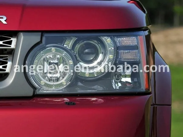 Для Land Rover Range Rover Sport светодиодный ангельские глазки фары с HID 2010-2012 год