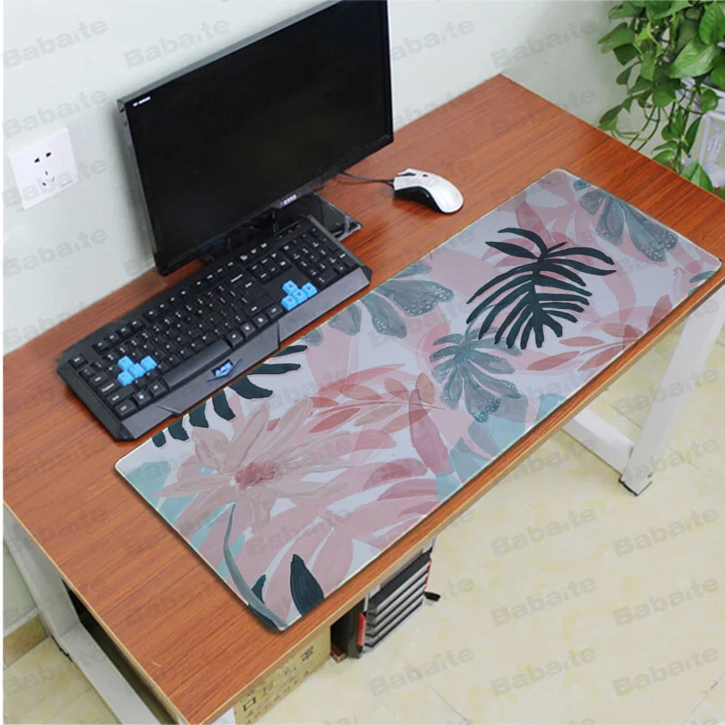 Lock Edge 40X90cm Babaite банановое дерево зеленые листья индивидуальные коврики для мышки ноутбук коврик для мышки в стиле аниме большой коврик для мыши клавиатуры коврик - Цвет: Lock Edge 40X90cm