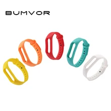 BUMVOR высококачественный цветной силиконовый ремешок для mi band 2 Xiaomi mi band 2 наручных браслета сменный ремешок для часов