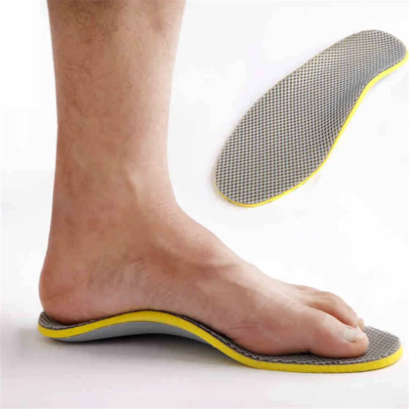INDJXND пара Премиум Удобная ортопедическая обувь Вставки высокой подкладки для поддержки свода стопы лайнер для мужчин женщин ТПУ ортопедические стельки для обуви - Цвет: 41-46 yards I044