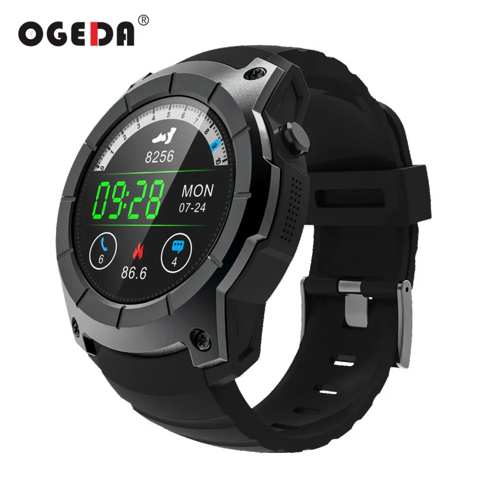 2019 OGEDA фитнес часы мужские gps Смарт 2018 Спорт пульсометр монитор Мульти часы|watch