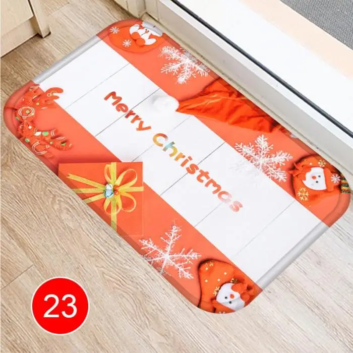 Рождественский олень Снежинка узор напольный коврик ковры пол ковер кухня ванная комната Нескользящая подложка@ LS OC09