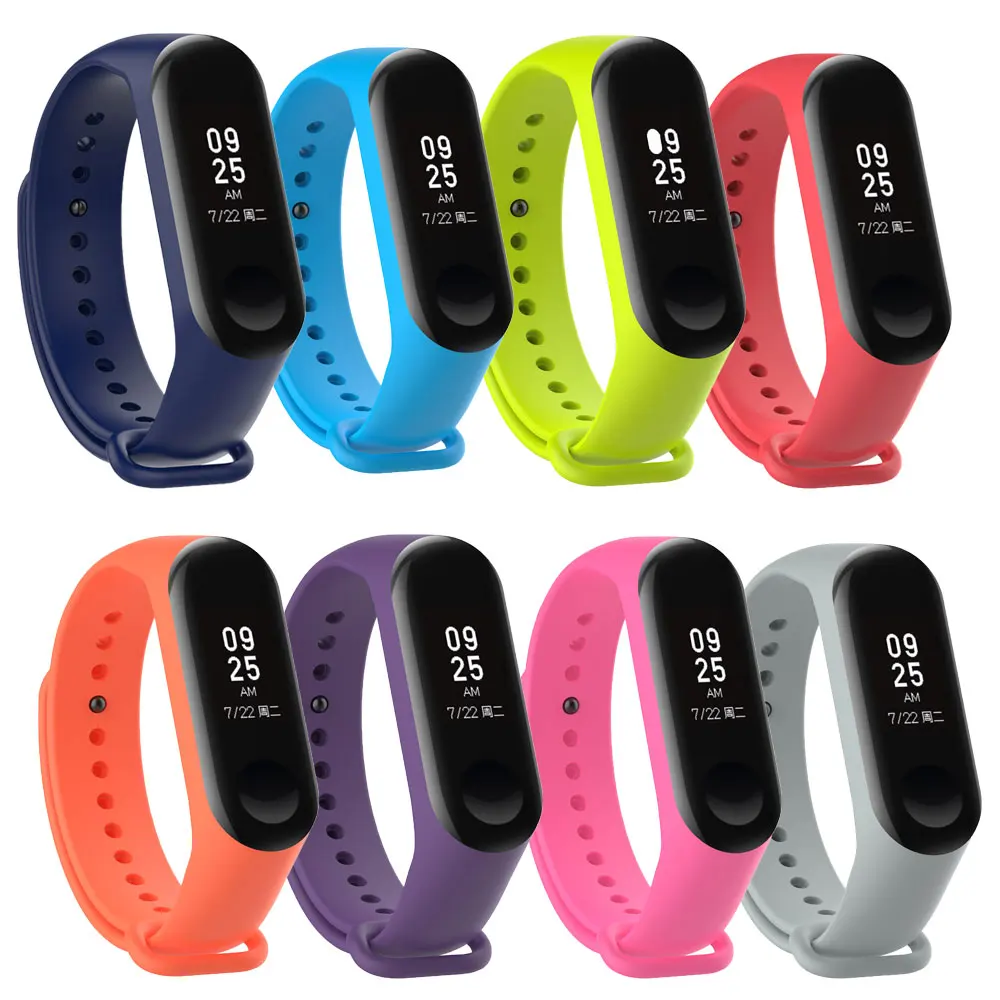 COXNAG Сменные ремни для Xiaomi Mi band 3 браслет силиконовый разноцветный Смарт Браслет