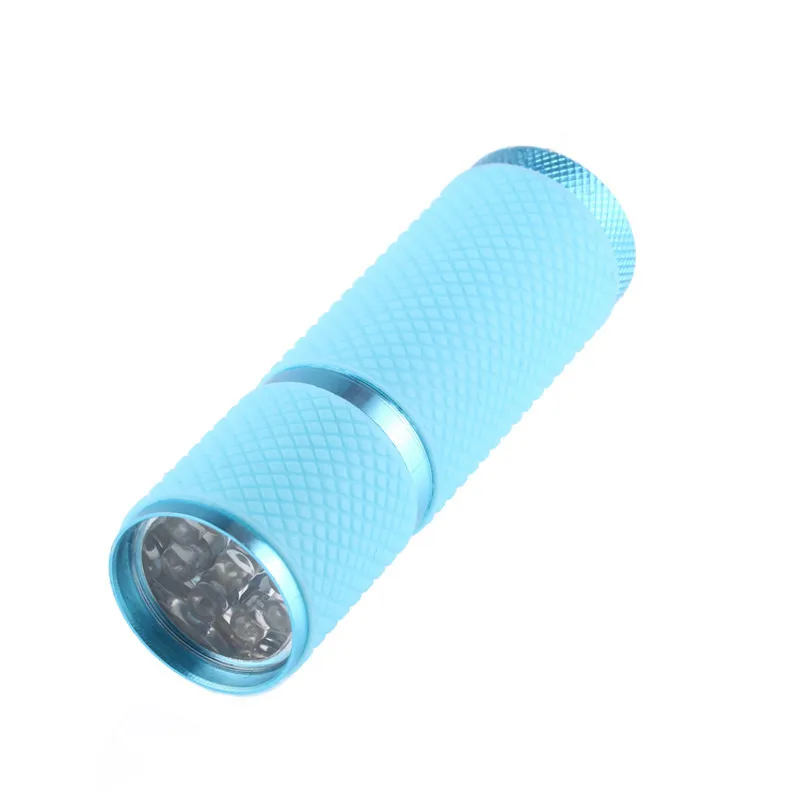 Cheap B2 Mini Super Bright Torch Water Resistant Rubber Coated Body 9LED Flashlight High Quality Rugged Wrist Strap Wholesales&Retail 6