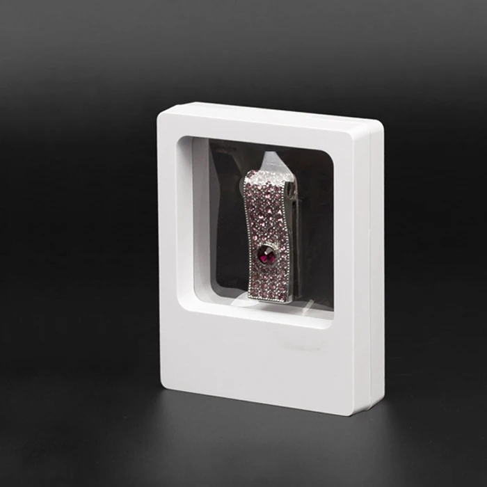 Стиль ПЭТ прямоугольная эластичная мембрана Ювелирная витрина жемчужные бриллиантовые часы модная Ювелирная упаковка витрина 7*9 см