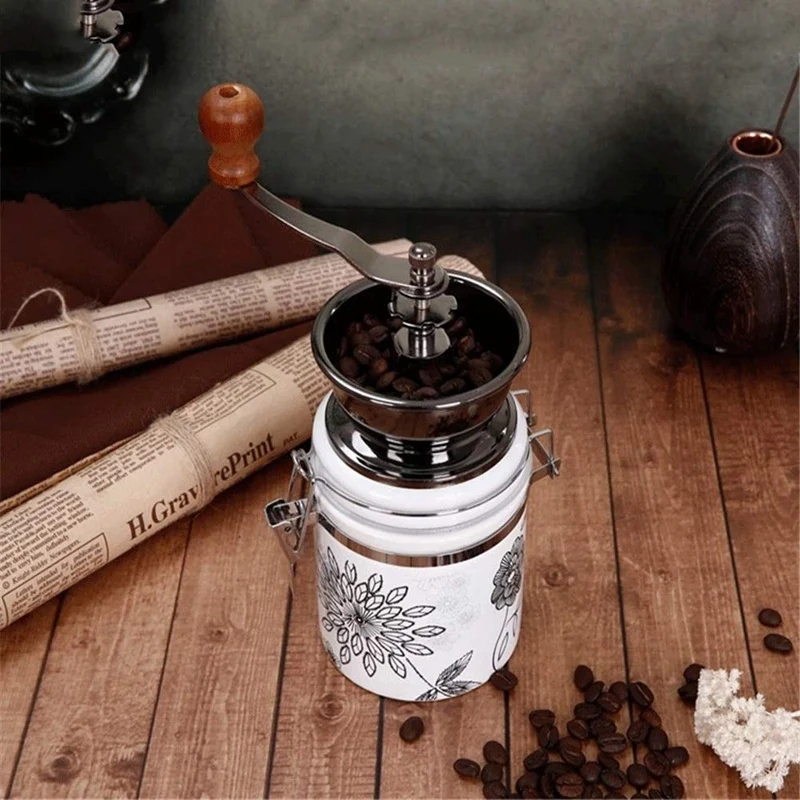 جديد حار القهوة اليدوية طاحونة خام سيراميك القهوة اليد مطحنة Coffeeware القهوة الفاصوليا الفلفل مطحنة التوابل السيراميك طاحونة ماخ