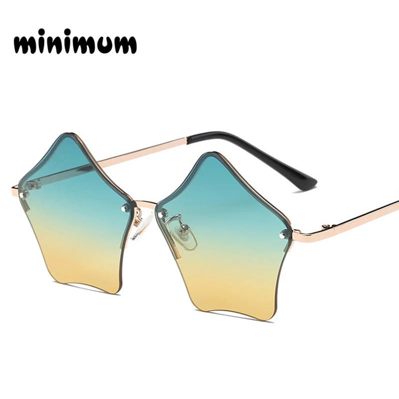 

MINIMUM Star Shaped Sunglasses Women Personality fashion glasses in 2018