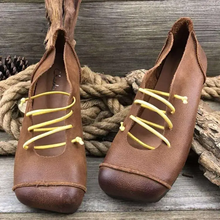 

Spring Autumn Female Shoes 2019 Leather Handmade pumps Soft-soled Four Seasons Shoes Ladies Shoes mary jane shoes