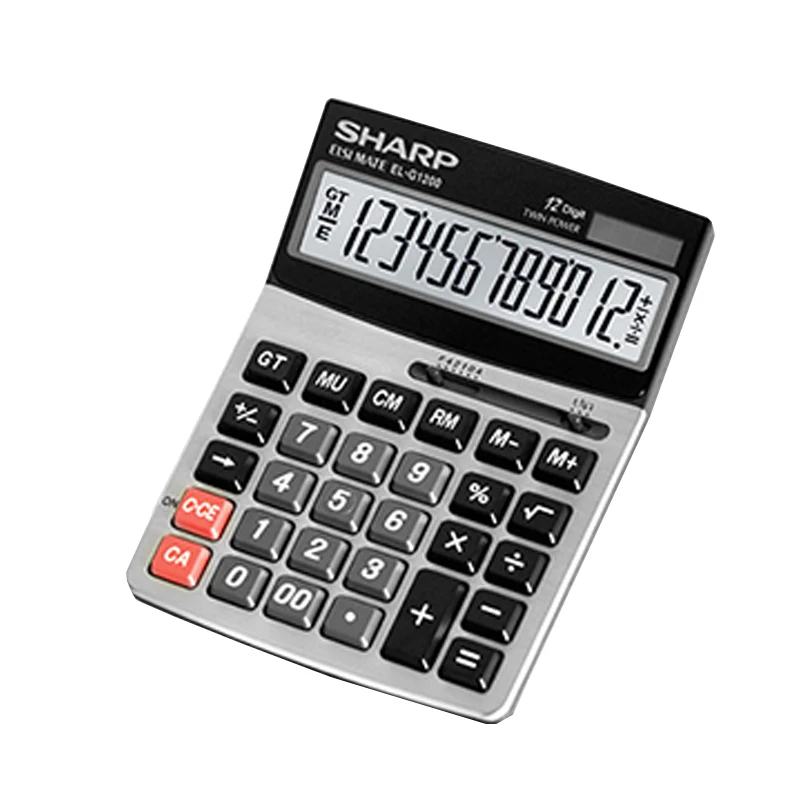 SHARP Calculator EL-G1200 Big Screen Big Button Financial Office Solar Computer SHARP Calculator EL-G1200 Big Screen Big Button Financial Office Solar Computer