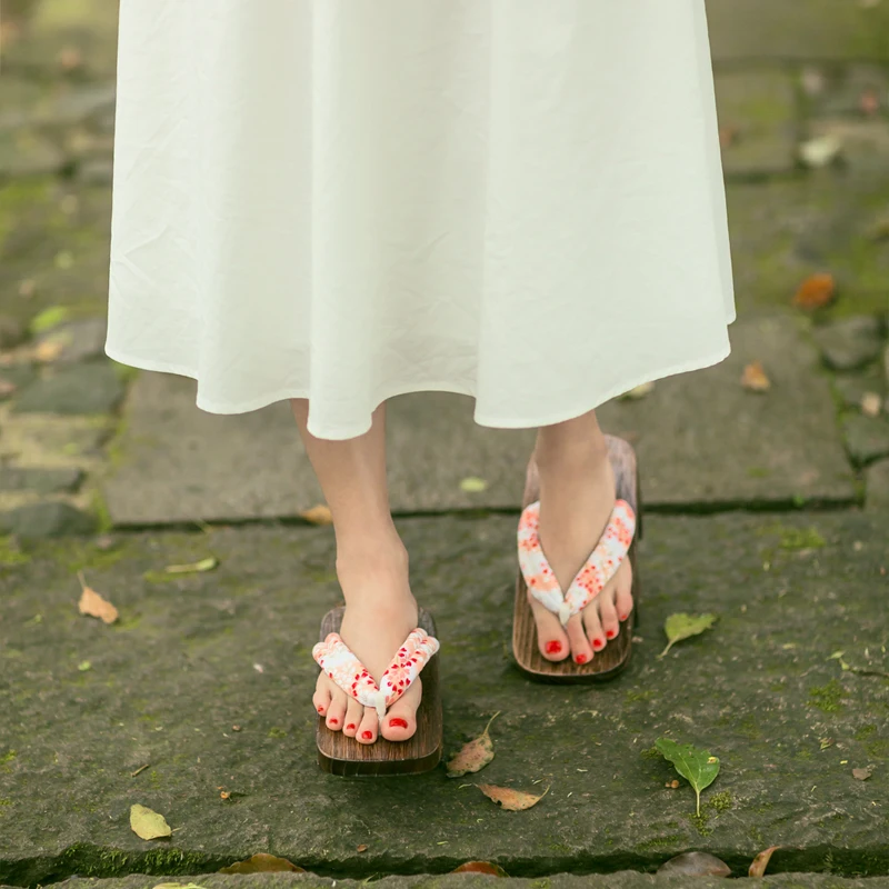 Демон убийца Косплэй обувь Nezuko сандалии гэта в стиле аниме Живая Любовь Японские