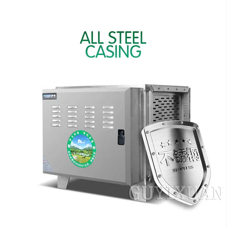 Commercial environmental fume purifier / electrostatic kitchen fume separator / 4000 wind oil mist purifier