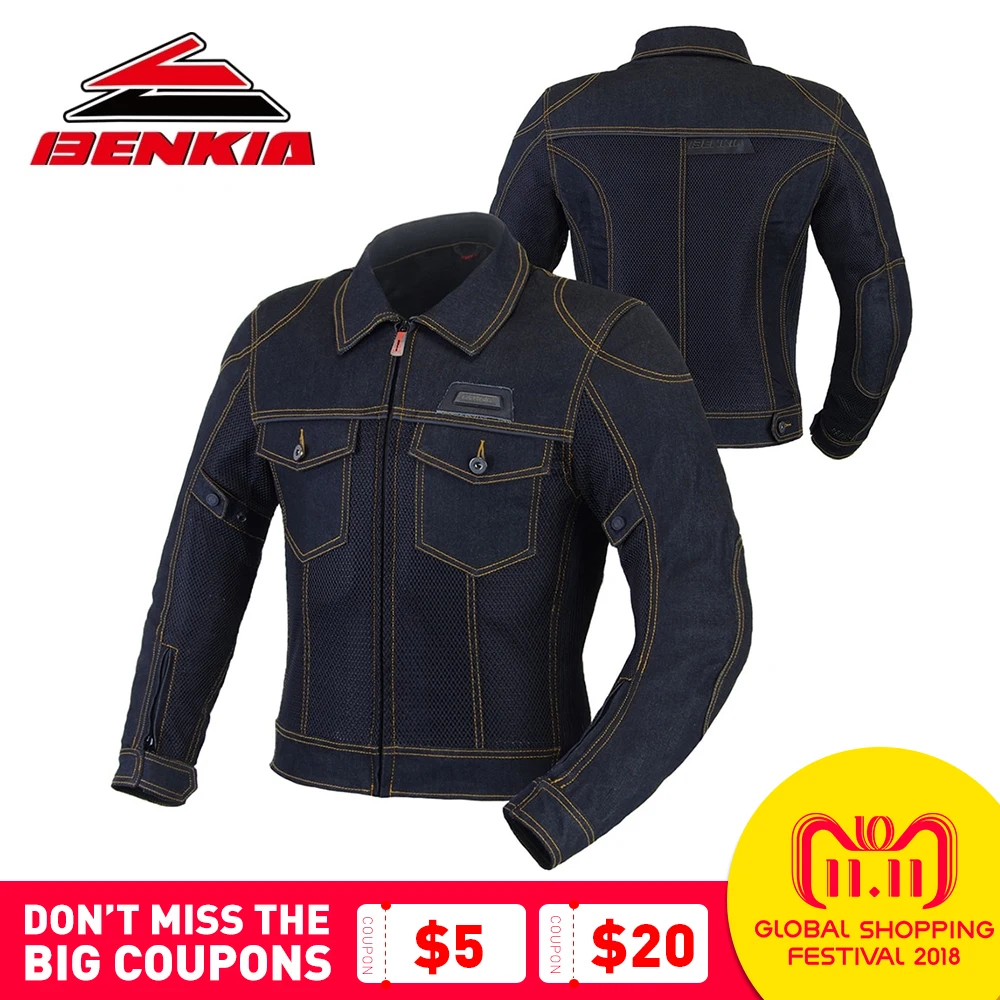 BENKIA Motorcycle Jacket Men Biker Denim Jacket Motocross Biker Jean Jackets Chaquetas Outerwear Jaqueta Moto Protection JC34 BENKIA Motorcycle Jacket Men Biker Denim Jacket Motocross Biker Jean Jackets Chaquetas Outerwear Jaqueta Moto Protection JC34