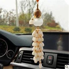 Автомобиль орнамент с полноценным стекла висит ювелирные изделия Тыква заполнены духи автомобиль Jushi Прямая May28