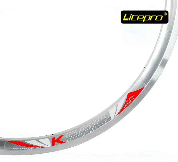 Discount Litepro 20Inch 16H 20H 24H 28H Bicycle Bike Rim 20Inch 406 Kpro Bicycle Wheel Disk Alloy Folding Bike Wheel Refiting Accessories 2