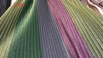 

stock 5yards/bag Champagne twist line mesh flash powder cloth used in the wedding dress fashion stage Free shipping