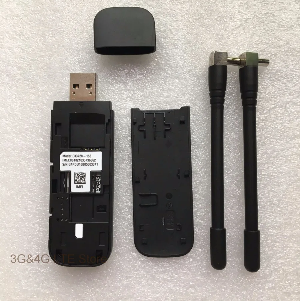 Разблокированный HUAWEI E3372 E3372h-153 plus Антенна 150Mpbs 4G LTE USB модем