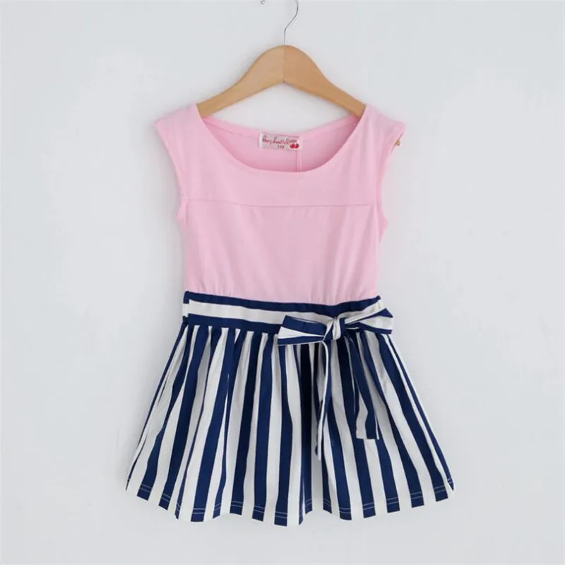 

2017 Summer Girls Dress Cotton Kids Dresses For Girl Clothes 2-6Y Children