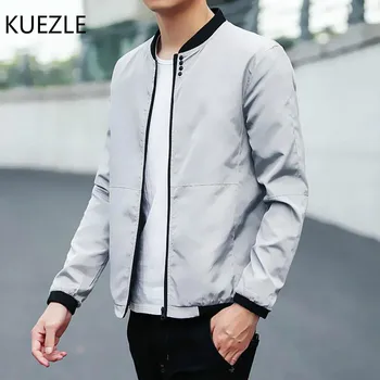 

Men new fashion Slim Korean Jacket 2018 autumn thin solid color men jacket special offer high quality breathable coats M-4XL