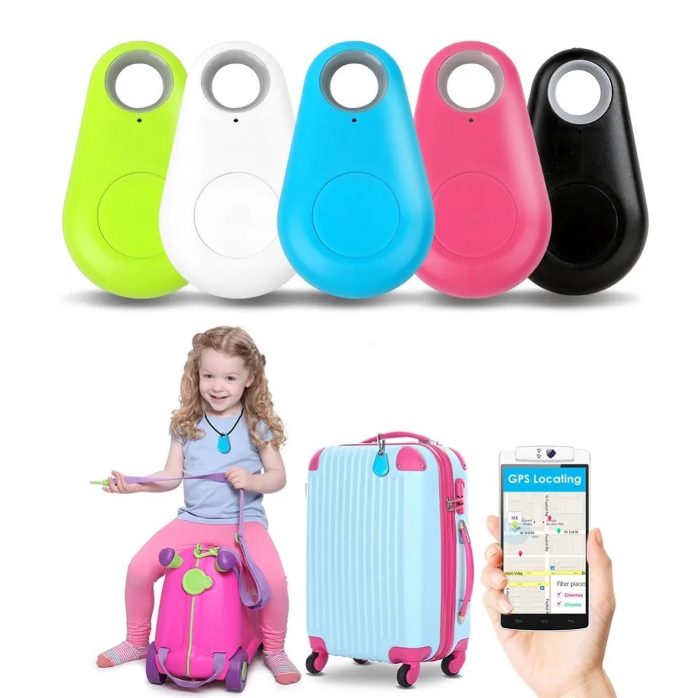 Nuevo moderno Mini GPS rastreador Anti-Perdida Bluetooth impermeable rastreador para mascotas perro gato llaves cartera niños Trackers de equipo