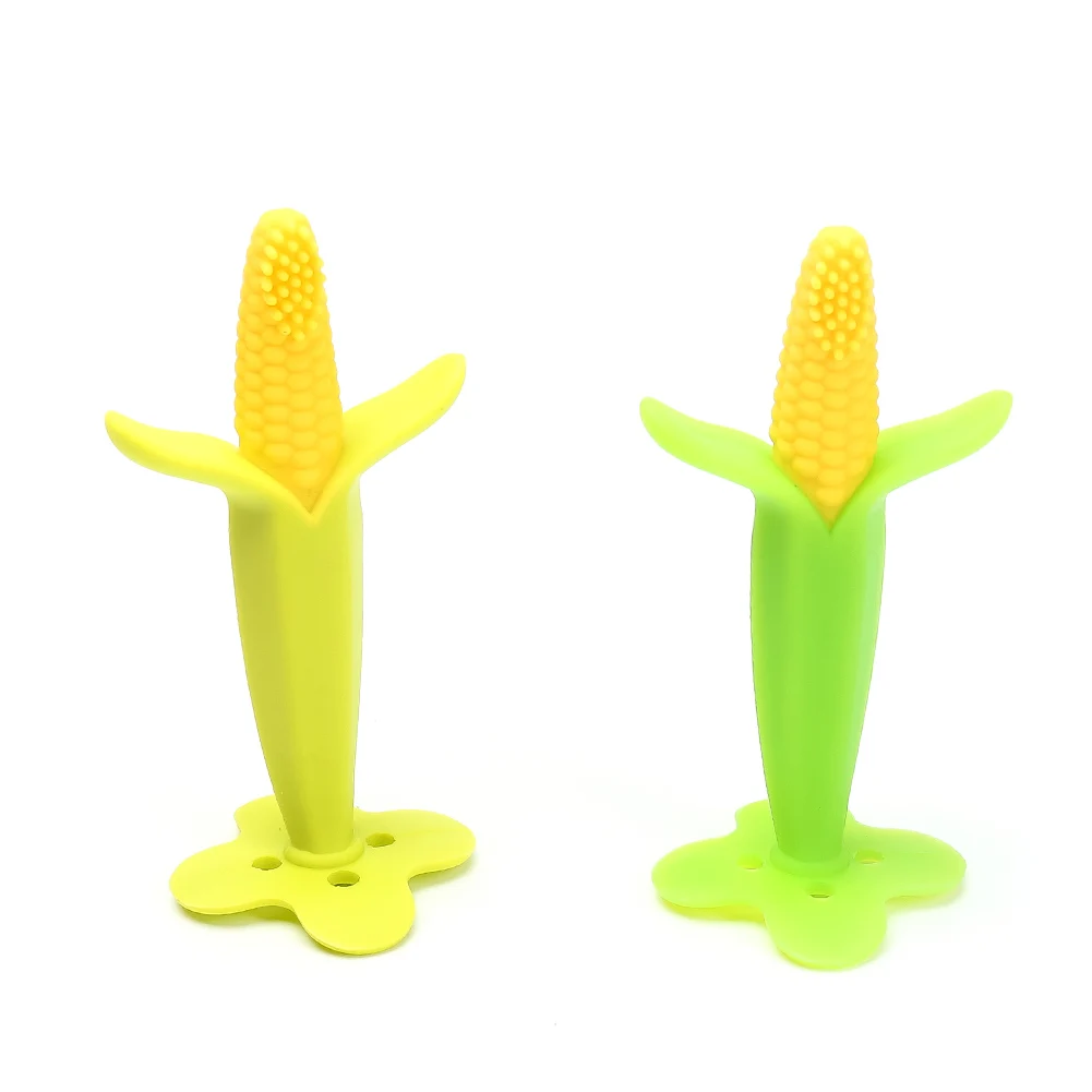 Hot Sale Training Toothbrush Environmentally Safe font b Baby b font Teether Teething Ring Banana Silicone