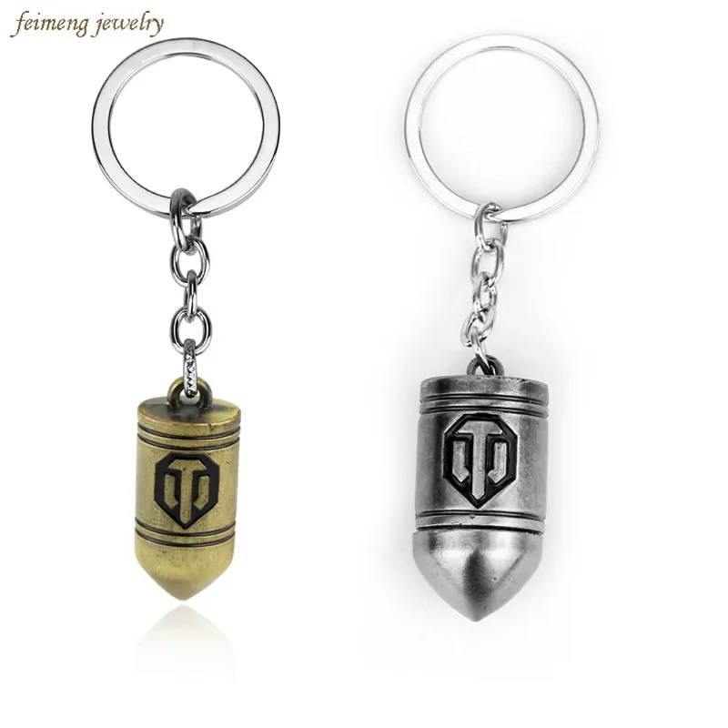 

WOT World of Tanks Game Around Collector's Edition Shells Keychain Pendant World of Tanks Cool Key Chain