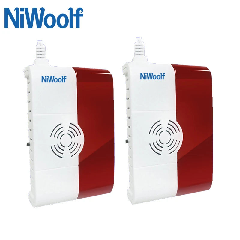 

433MHz Wireless Gas Alarm System LPG Household Leakage Detector Sensor 2pcs Detect Natural Gas Coal Gas For Home Alarm System